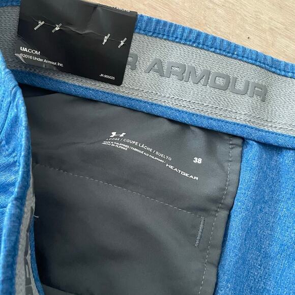 Under Armour New Match Play Vented Short Size 38 Blue Golf Lightweight - Picture 2 of 5